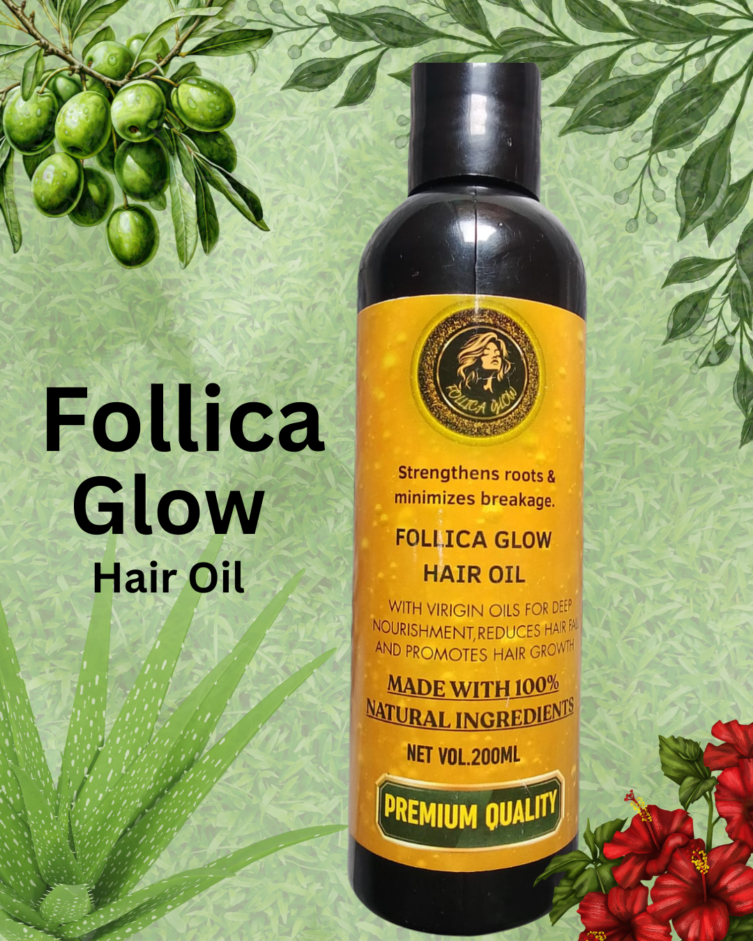 FollicaGlow Hair Oil – Pure Strength from Nature