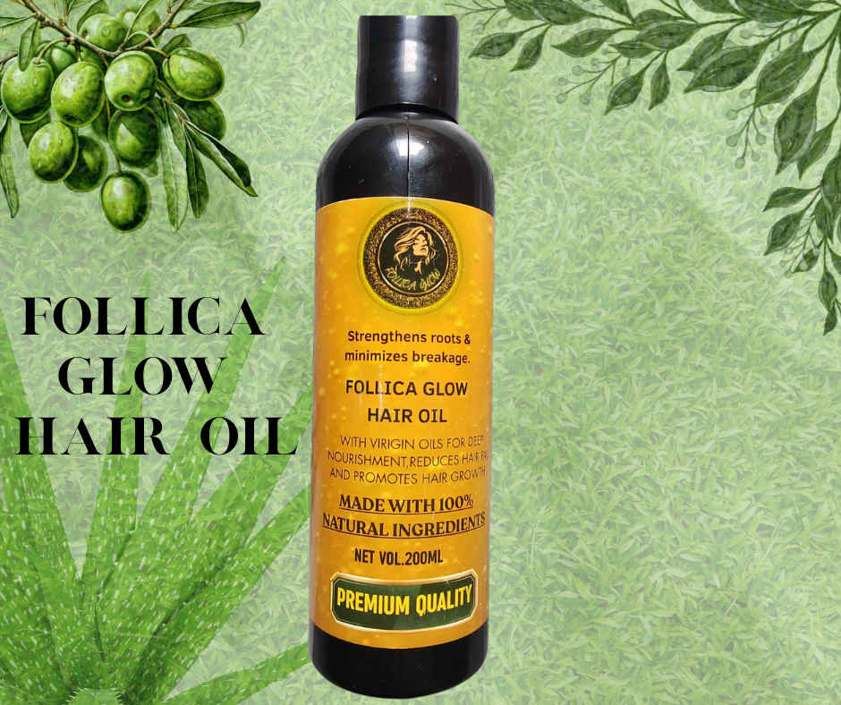 FollicaGlow Hair Oil – Pure Strength from Nature
